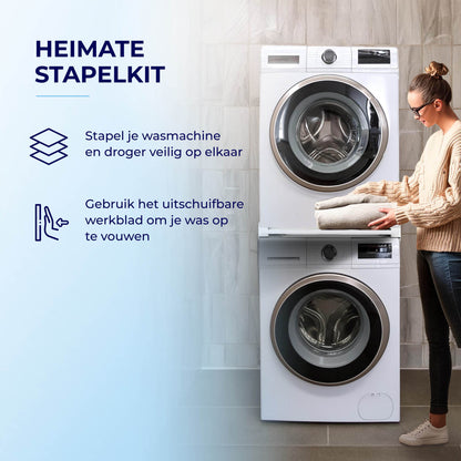 Tussenstuk Wasmachine Droger- Stapelkit