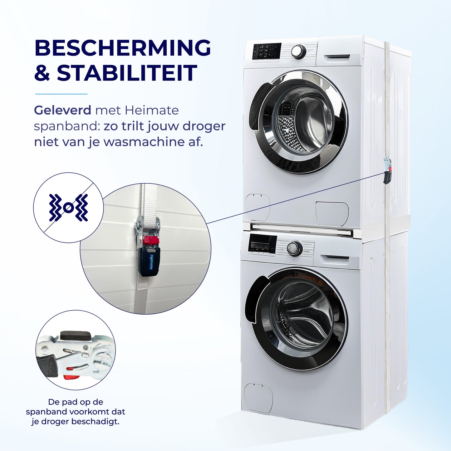 Tussenstuk Wasmachine Droger- Stapelkit