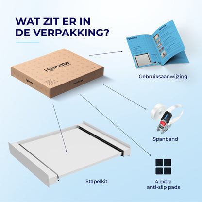 Tussenstuk Wasmachine Droger- Stapelkit